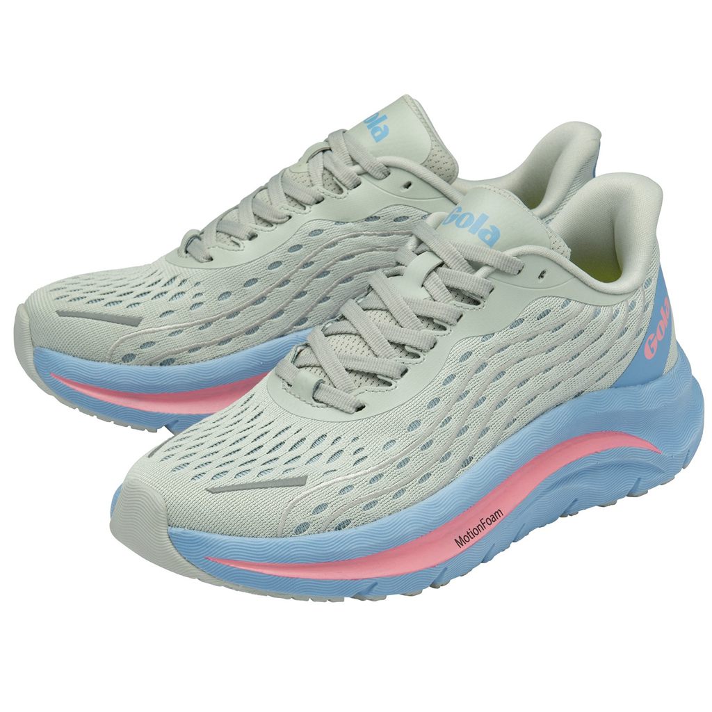 Gola Performance Alzir Speed Sneakers Gris Claro Azules Rosas Colombia | 978ZAQKFS