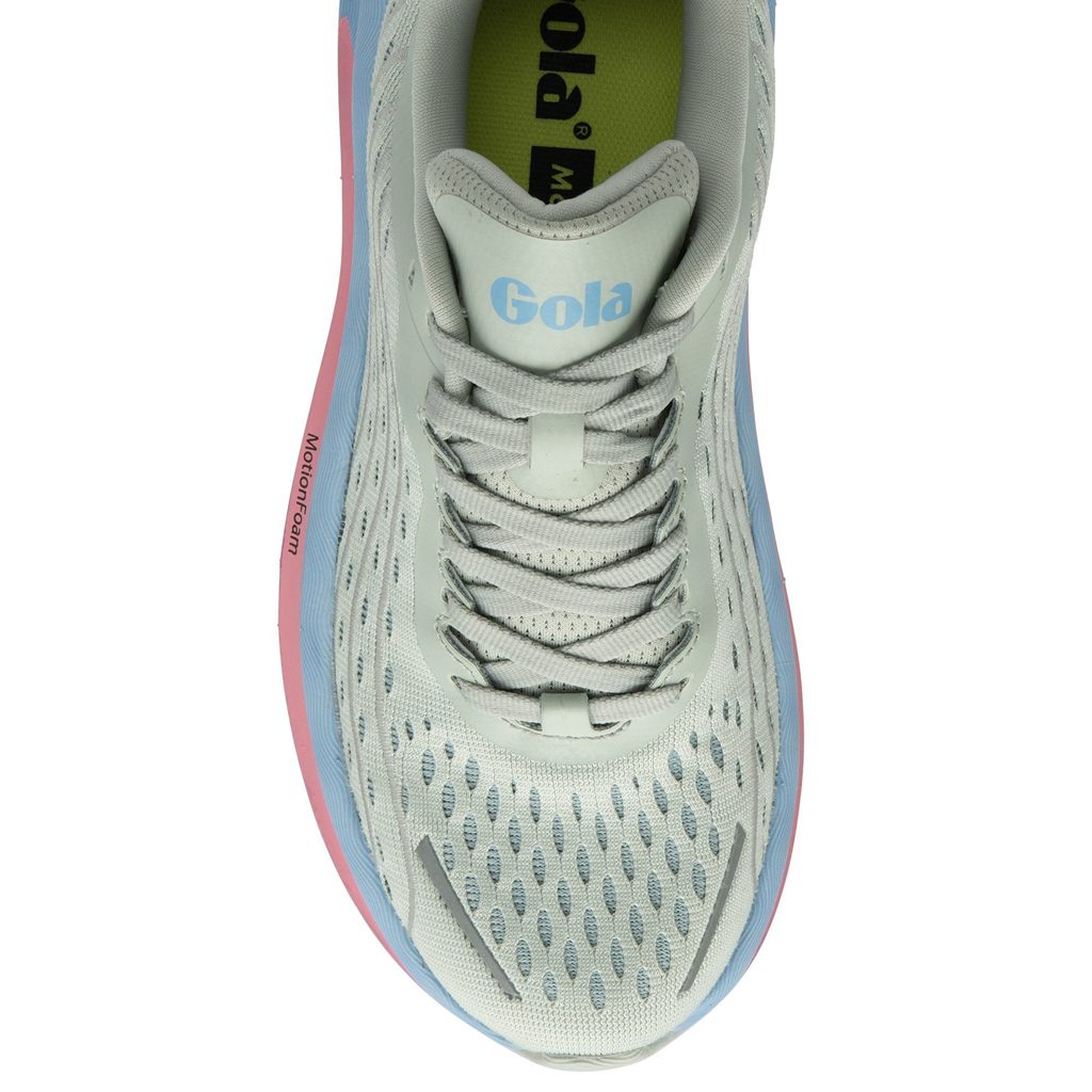Gola Performance Alzir Speed Sneakers Gris Claro Azules Rosas Colombia | 978ZAQKFS