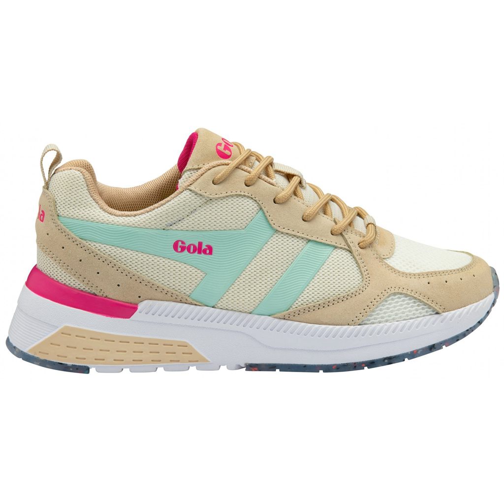 Gola Performance Navis Sneakers Blancas Azules Rosas Colombia | 683RLPYKA