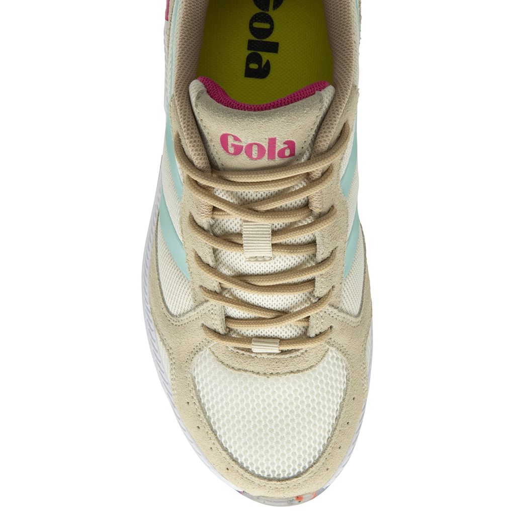 Gola Performance Navis Sneakers Blancas Azules Rosas Colombia | 683RLPYKA