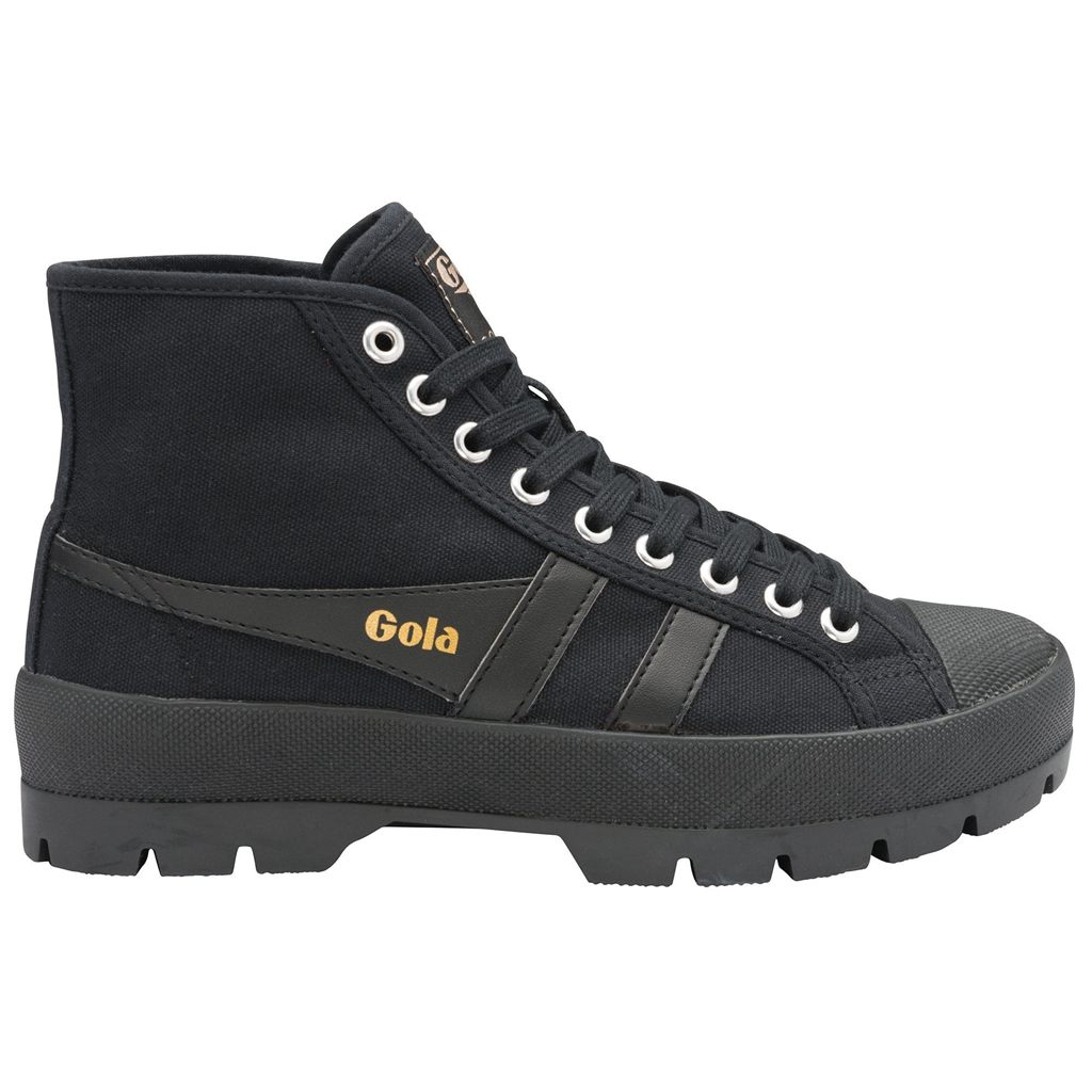 Gola Vegan Classics Coaster Peak High Sneakers Negras Negras Negras Colombia | 019VUWGHY