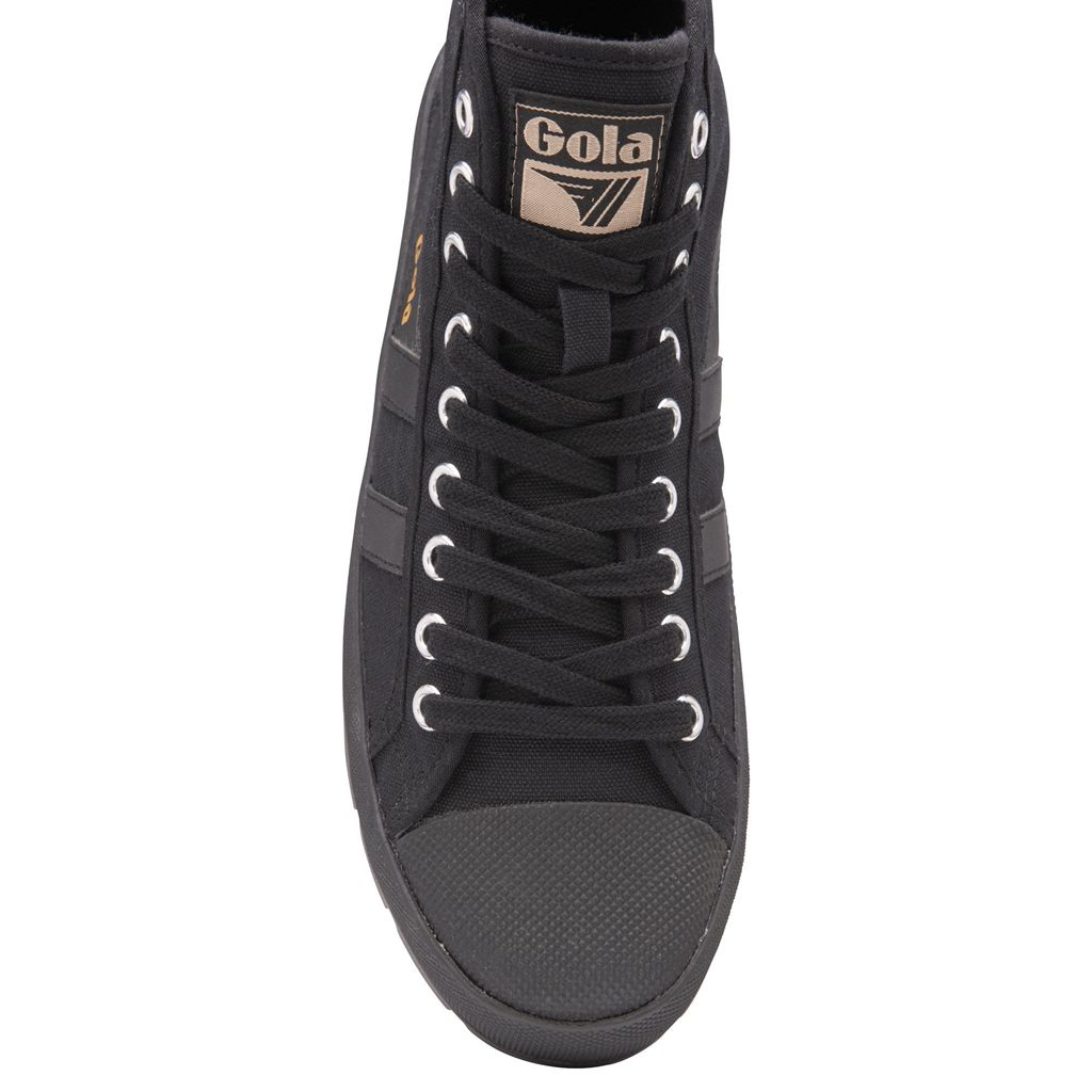 Gola Vegan Classics Coaster Peak High Sneakers Negras Negras Negras Colombia | 019VUWGHY