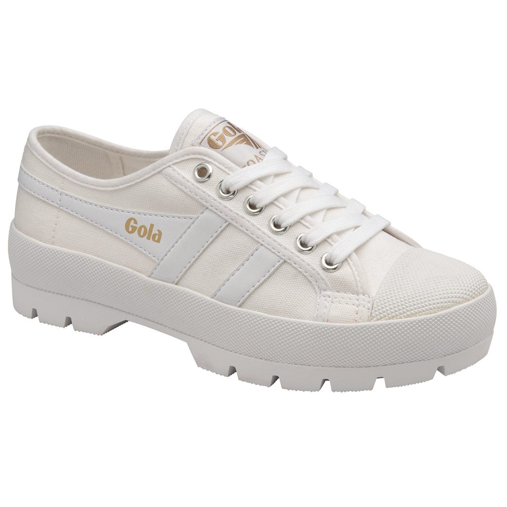 Gola Vegan Classics Coaster Peak Sneakers Blancas Blancas Colombia | 210HPNLES