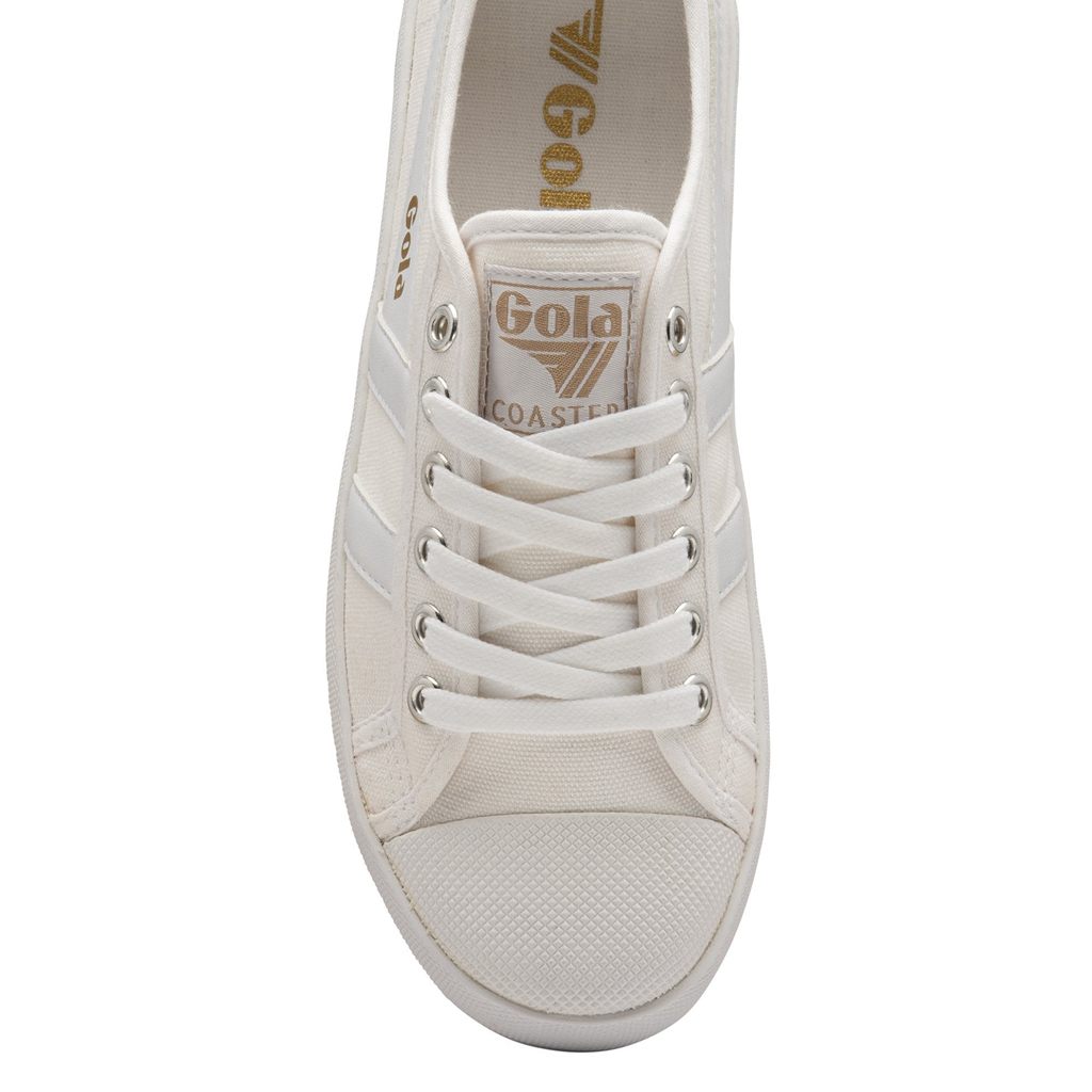 Gola Vegan Classics Coaster Peak Sneakers Blancas Blancas Colombia | 210HPNLES