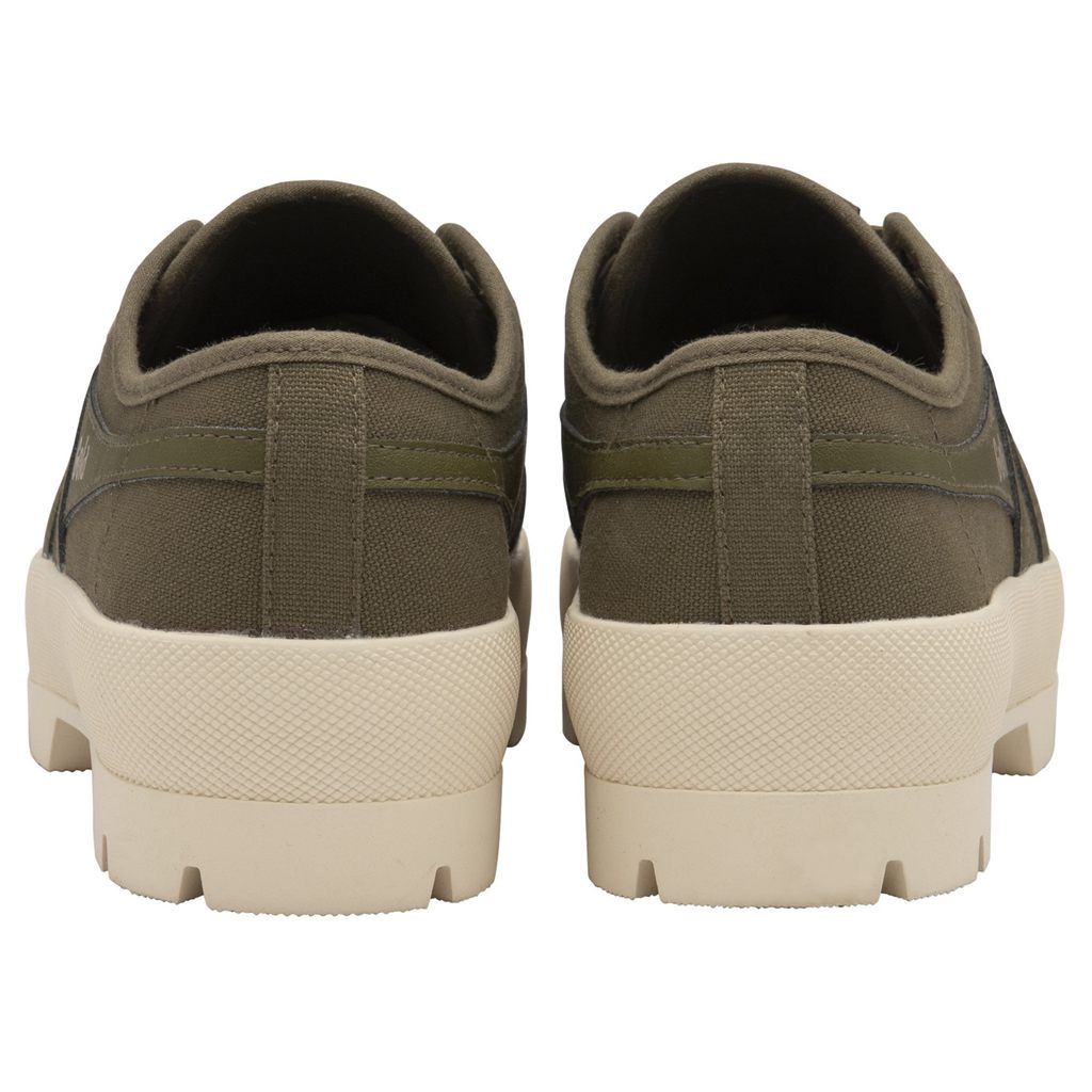 Gola Vegan Classics Coaster Peak Sneakers Kaki Kaki Blancas Colombia | 806FPBZQD