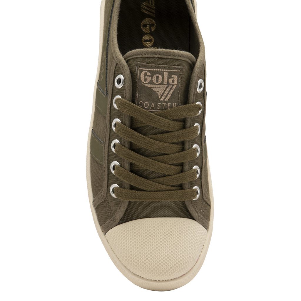 Gola Vegan Classics Coaster Peak Sneakers Kaki Kaki Blancas Colombia | 806FPBZQD