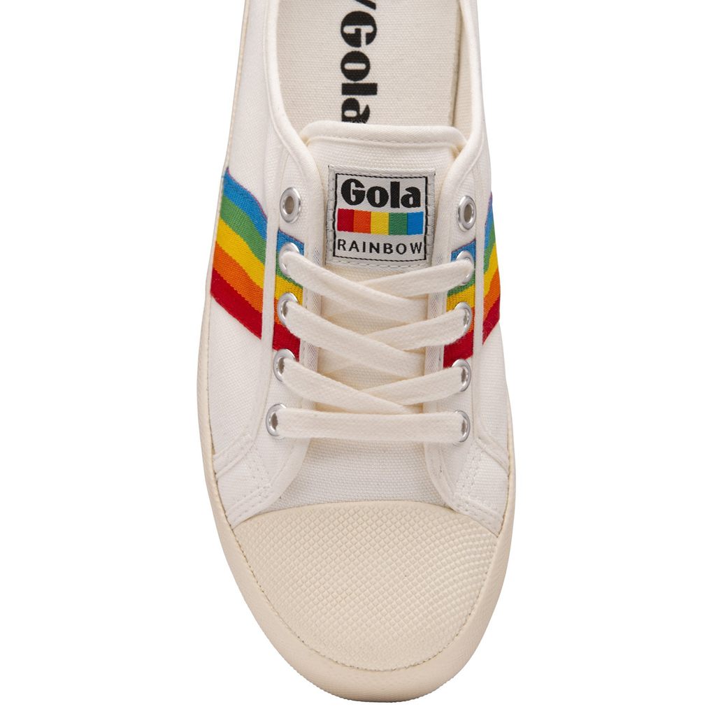 Gola Vegan Classics Coaster Rainbow Mule Plimsolls Shoes Blancas Colombia | 026FXLUOZ