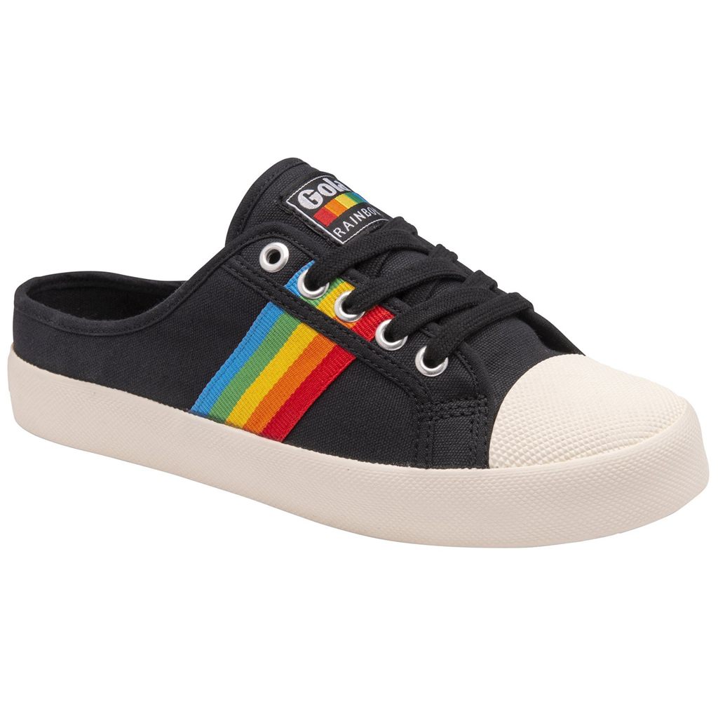 Gola Vegan Classics Coaster Rainbow Mule Plimsolls Shoes Negras Colombia | 157FTEOCK