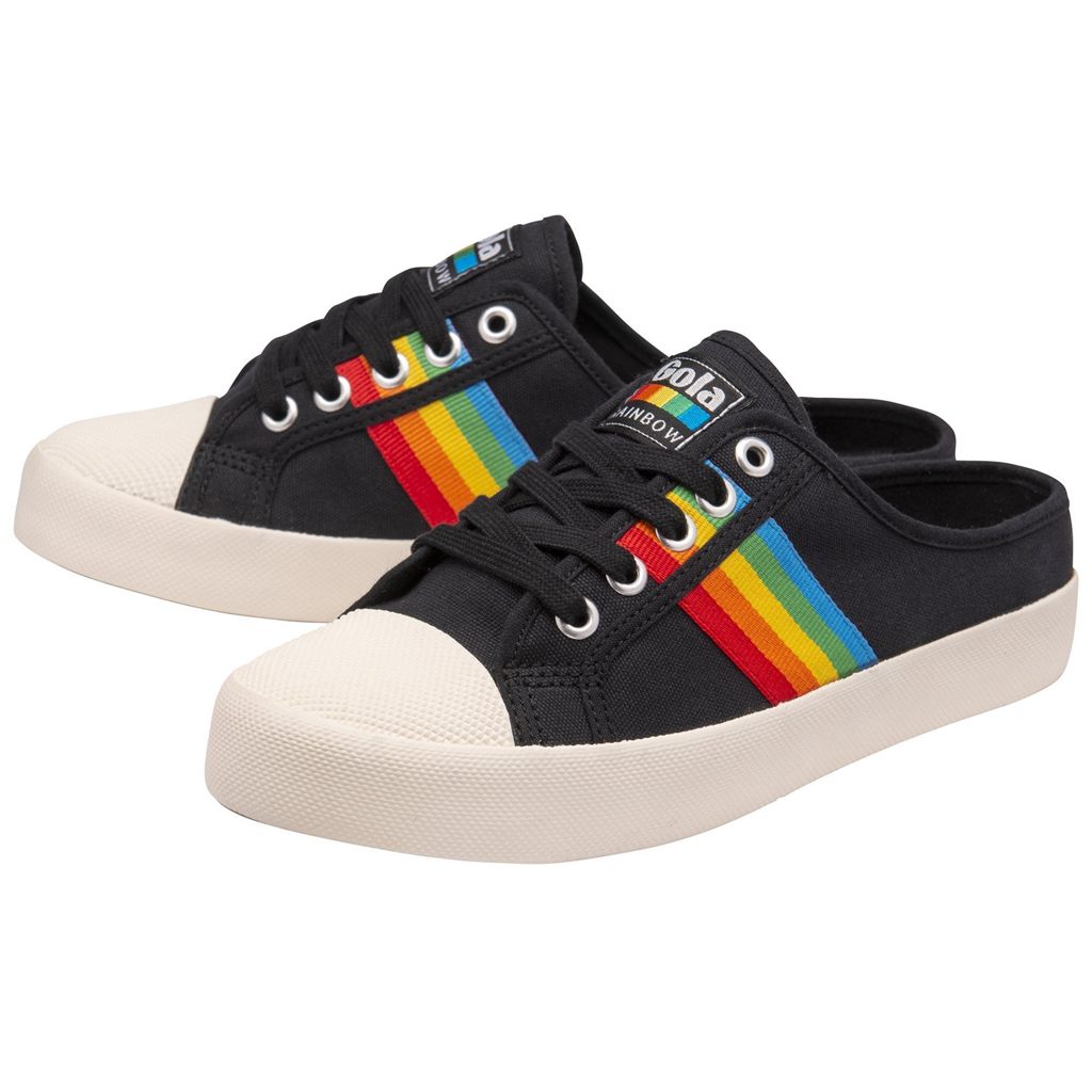 Gola Vegan Classics Coaster Rainbow Mule Plimsolls Shoes Negras Colombia | 157FTEOCK