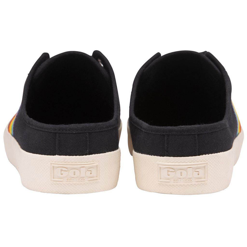 Gola Vegan Classics Coaster Rainbow Mule Plimsolls Shoes Negras Colombia | 157FTEOCK