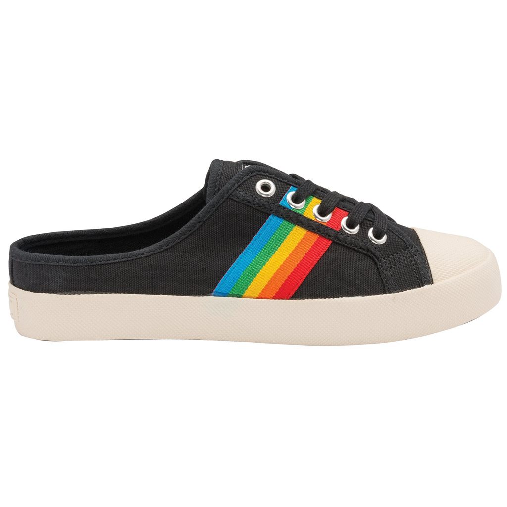 Gola Vegan Classics Coaster Rainbow Mule Plimsolls Shoes Negras Colombia | 157FTEOCK