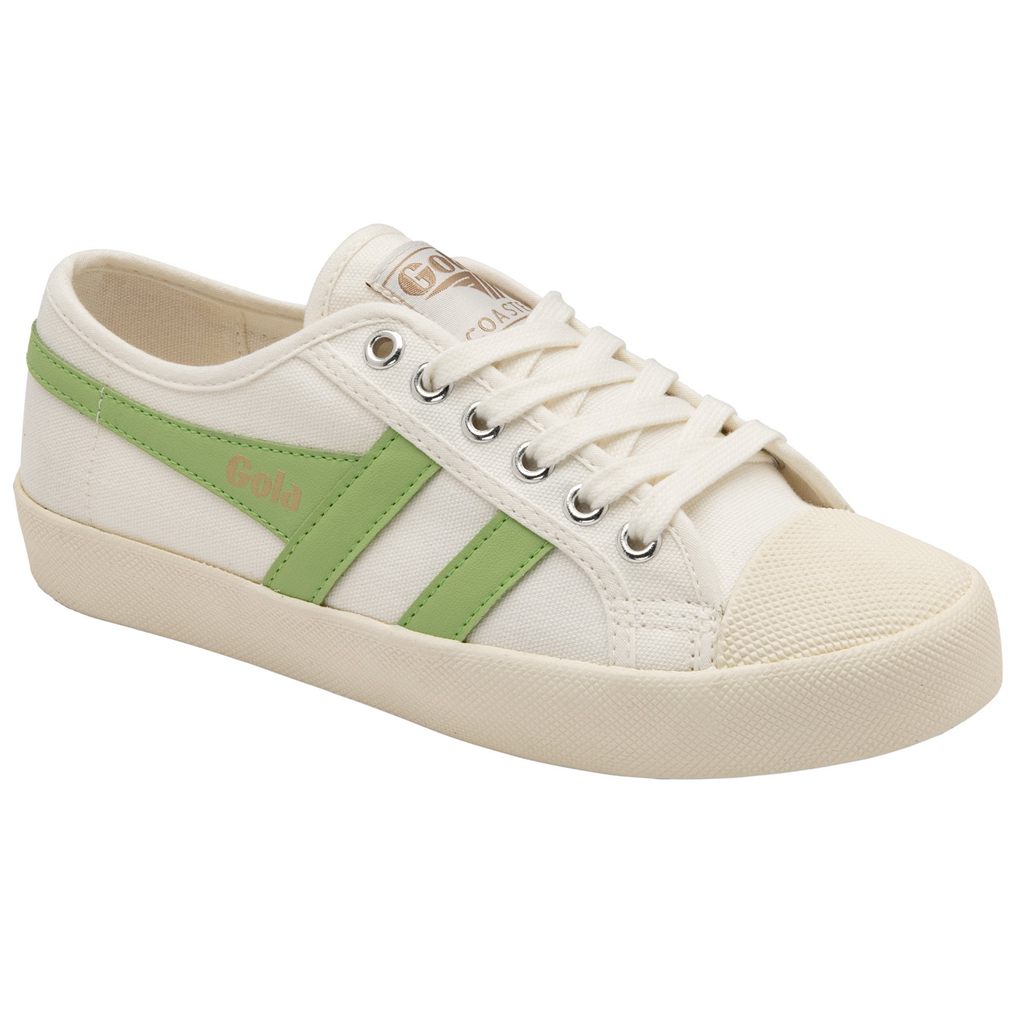 Gola Vegan Classics Coaster Shoes Blancas Verde Colombia | 539ATGPNJ