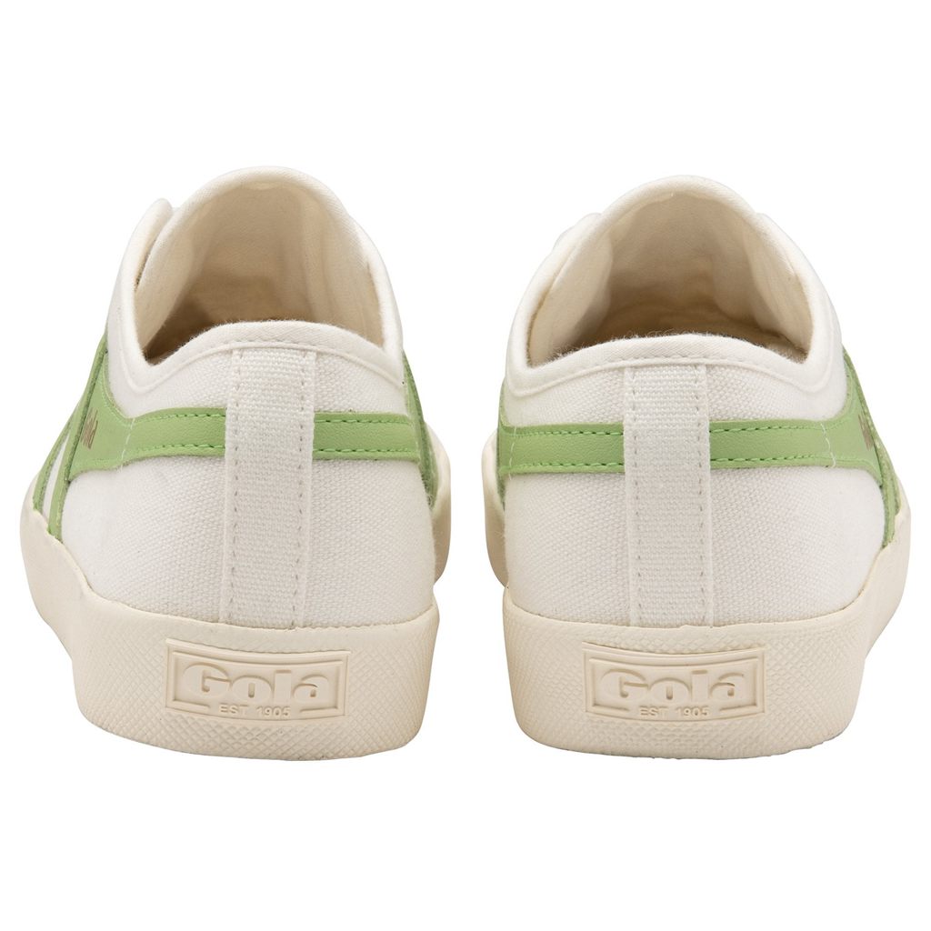 Gola Vegan Classics Coaster Shoes Blancas Verde Colombia | 539ATGPNJ