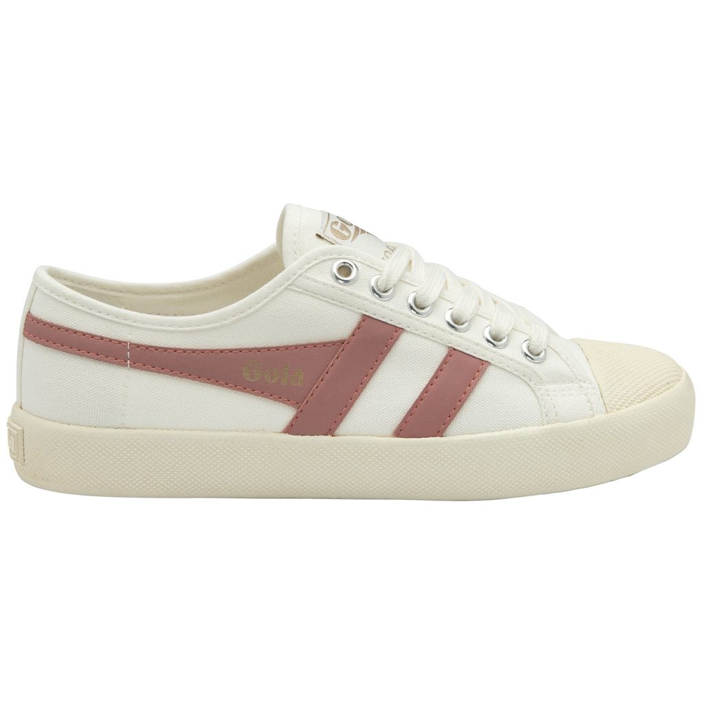 Gola Vegan Classics Coaster Shoes Blancas Coral Rosas Colombia | 934GFAEMJ