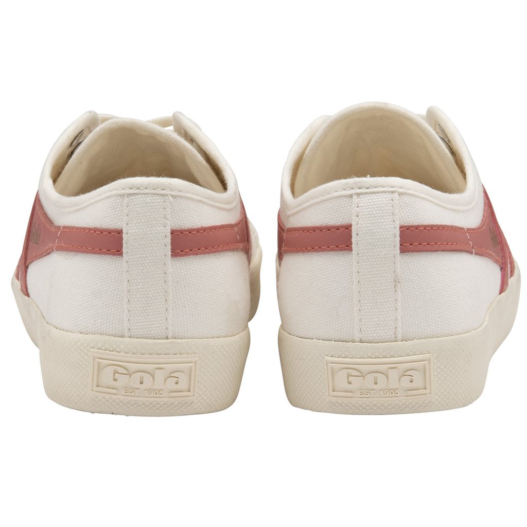 Gola Vegan Classics Coaster Shoes Blancas Coral Rosas Colombia | 934GFAEMJ