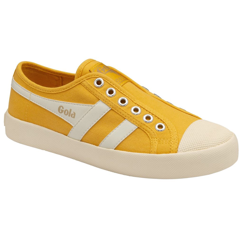 Gola Vegan Classics Coaster Slip Shoes Blancas Colombia | 251XPNVLW