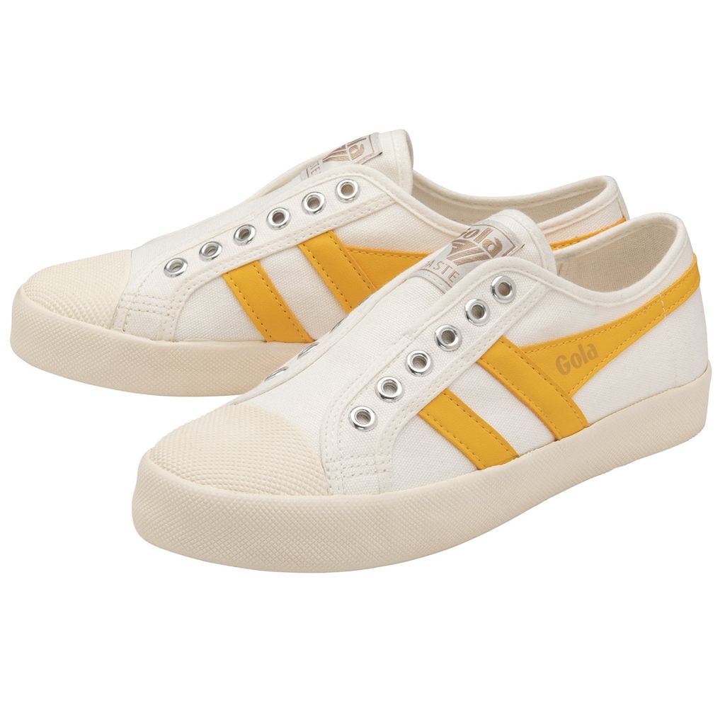 Gola Vegan Classics Coaster Slip Shoes Blancas Colombia | 403GXFVNL