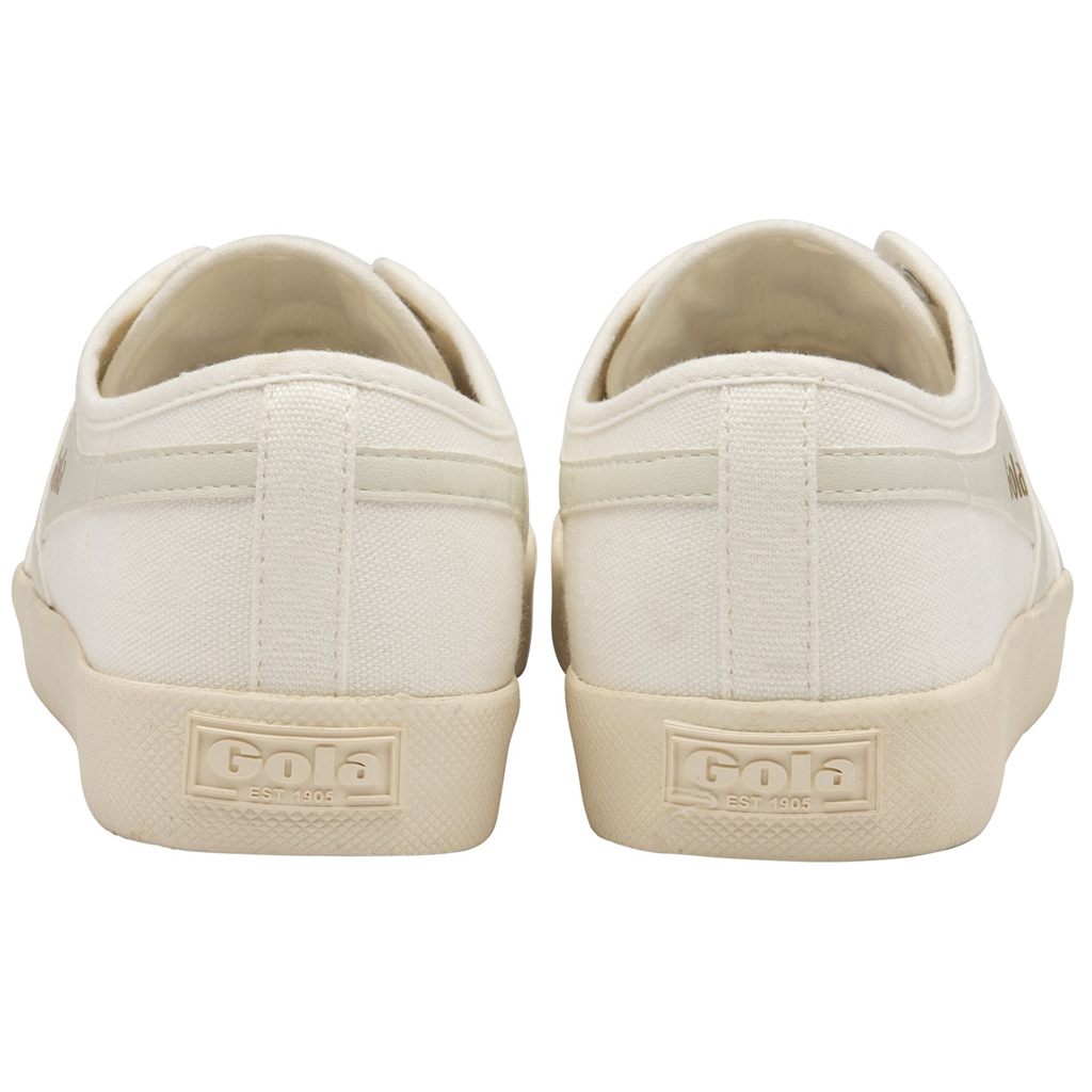 Gola Vegan Classics Coaster Slip Shoes Blancas Blancas Colombia | 078TYNGRM