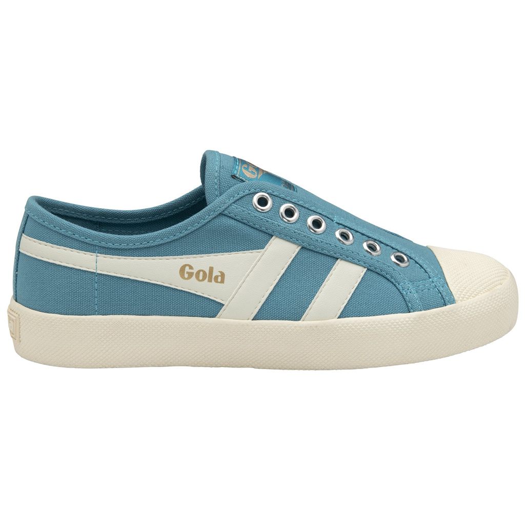 Gola Vegan Classics Coaster Slip Shoes Blancas Colombia | 073BYPIRD