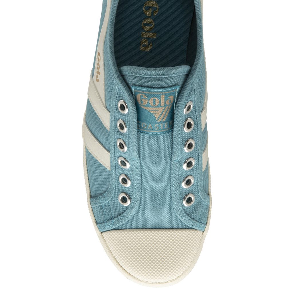 Gola Vegan Classics Coaster Slip Shoes Blancas Colombia | 073BYPIRD