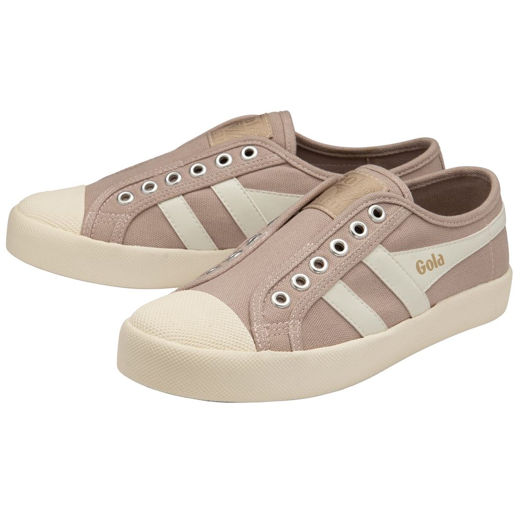 Gola Vegan Classics Coaster Slip Shoes Blancas Colombia | 296OKTRUL