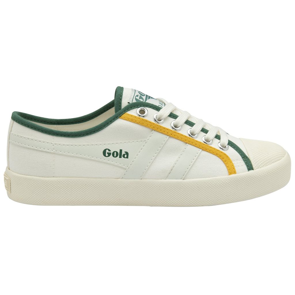 Gola Vegan Classics Coaster Smash Shoes Blancas Verde Oscuro Colombia | 941JMELHG