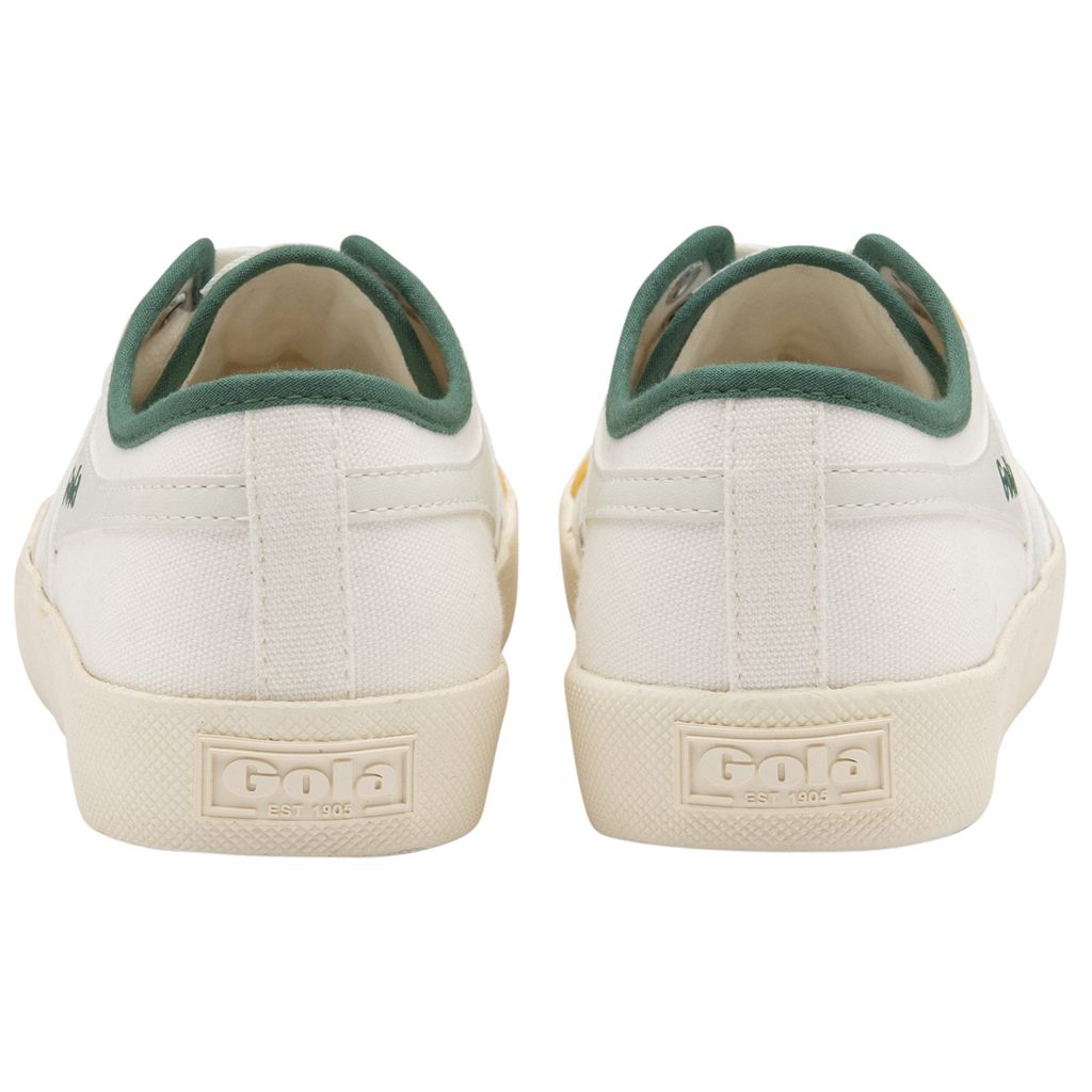 Gola Vegan Classics Coaster Smash Shoes Blancas Verde Oscuro Colombia | 941JMELHG