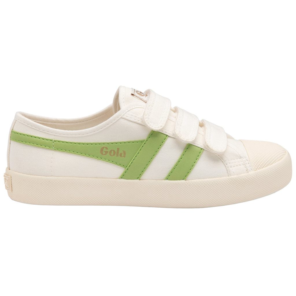 Gola Vegan Classics Coaster Strap Sneakers Blancas Verde Colombia | 984WDTPLR