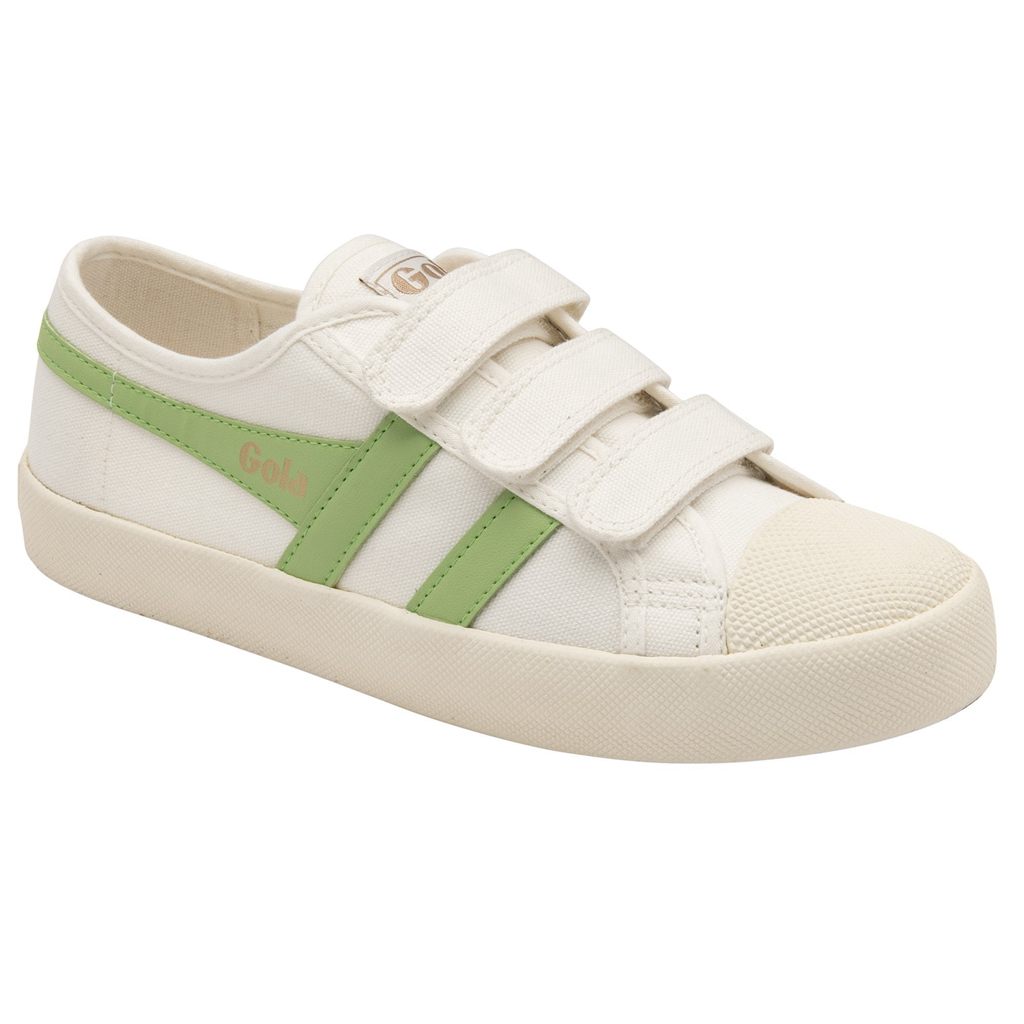 Gola Vegan Classics Coaster Strap Sneakers Blancas Verde Colombia | 984WDTPLR