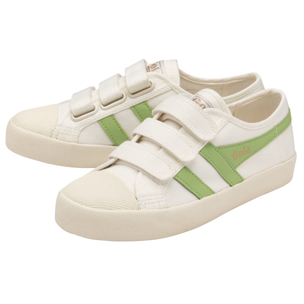 Gola Vegan Classics Coaster Strap Sneakers Blancas Verde Colombia | 984WDTPLR