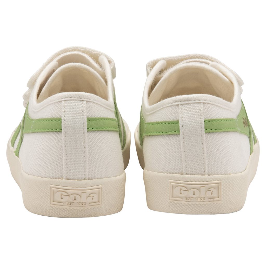 Gola Vegan Classics Coaster Strap Sneakers Blancas Verde Colombia | 984WDTPLR