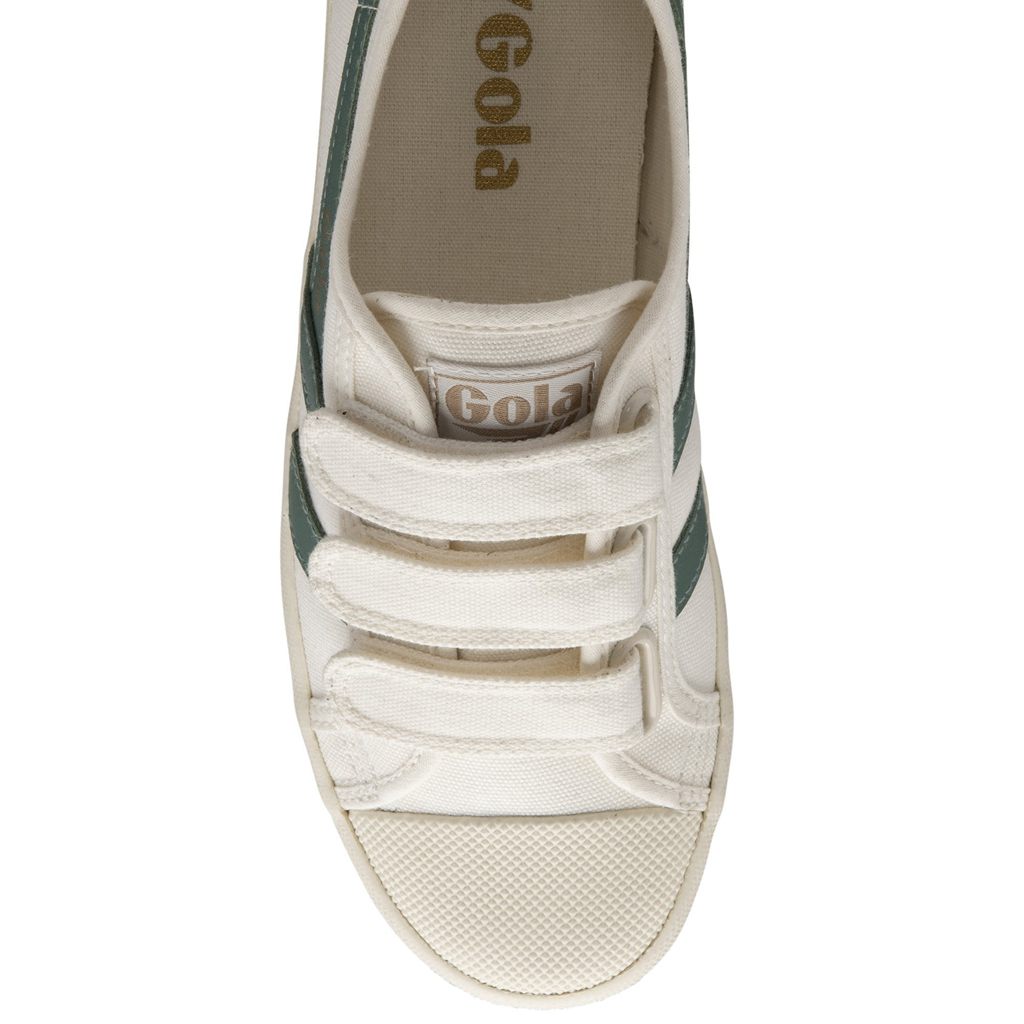 Gola Vegan Classics Coaster Strap Sneakers Blancas Verde Colombia | 614NSGCWL