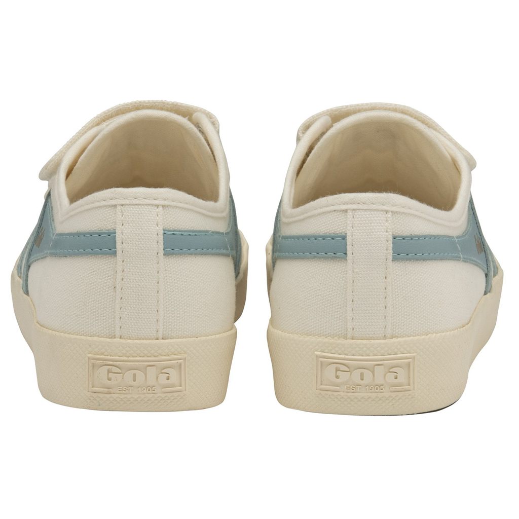 Gola Vegan Classics Coaster Strap Sneakers Blancas Azules Colombia | 076DNKELZ