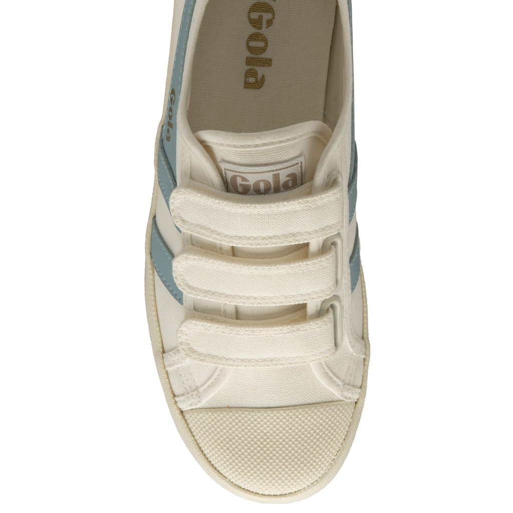 Gola Vegan Classics Coaster Strap Sneakers Blancas Azules Colombia | 076DNKELZ