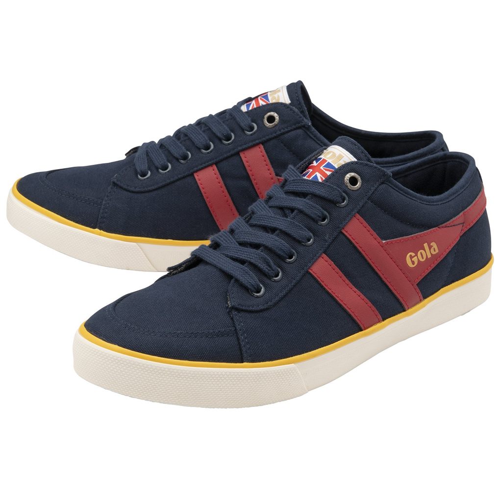 Gola Vegan Classics Comet Plimsoll Sneakers Azul Marino Rojas Oscuro Colombia | 826UZRLAT