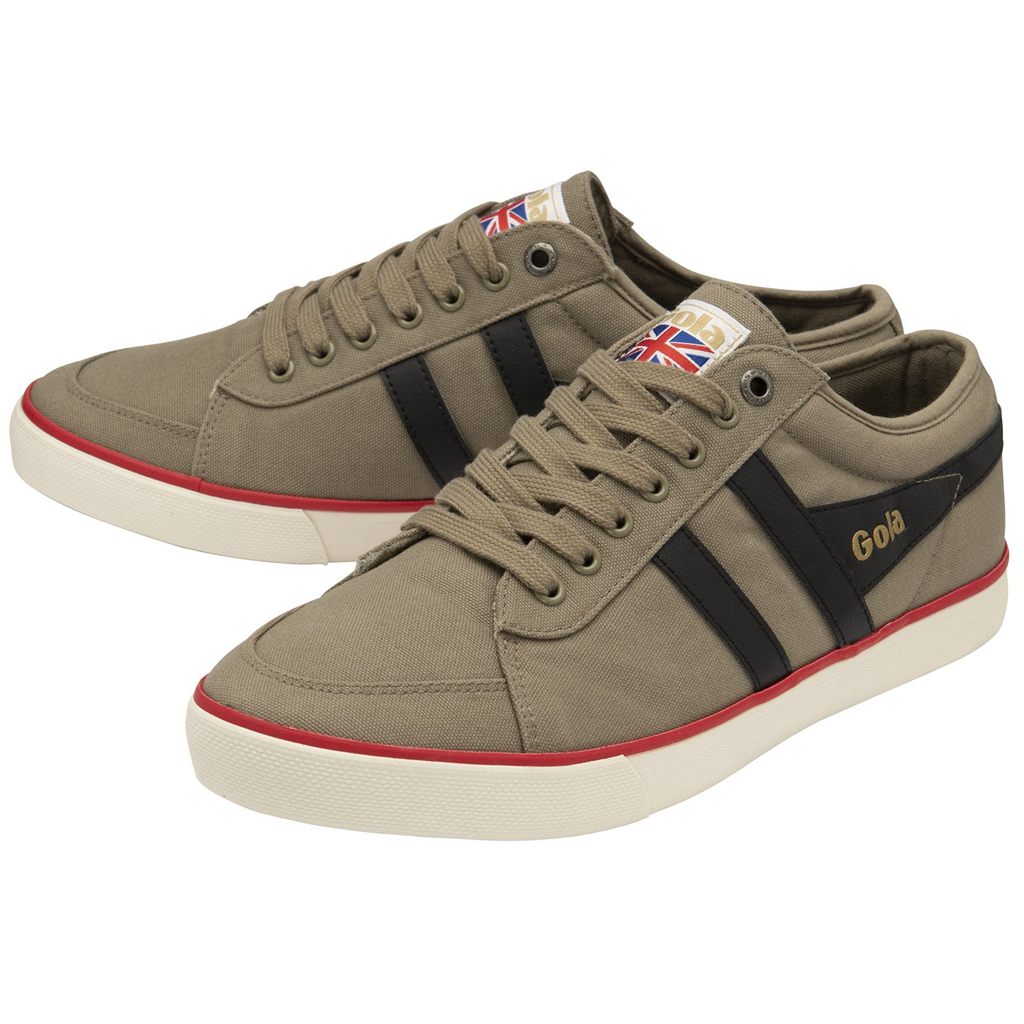 Gola Vegan Classics Comet Plimsoll Sneakers Negras Rojas Oscuro Colombia | 506NPOEAB