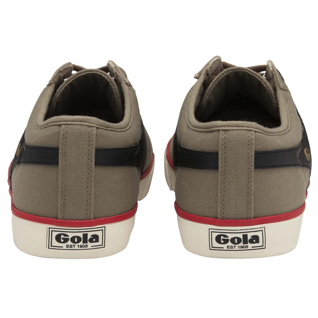 Gola Vegan Classics Comet Plimsoll Sneakers Negras Rojas Oscuro Colombia | 506NPOEAB
