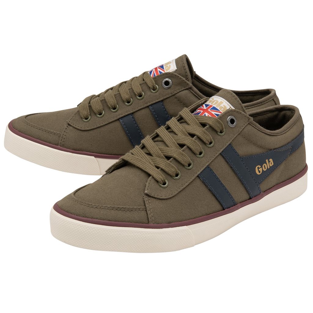 Gola Vegan Classics Comet Plimsoll Sneakers Kaki Azul Marino Burdeos Colombia | 495ICESFN