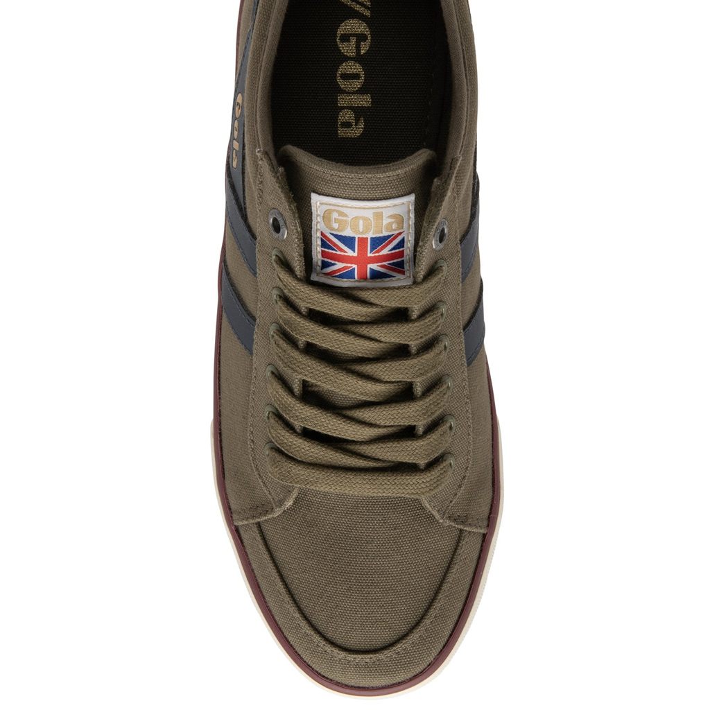 Gola Vegan Classics Comet Plimsoll Sneakers Kaki Azul Marino Burdeos Colombia | 495ICESFN