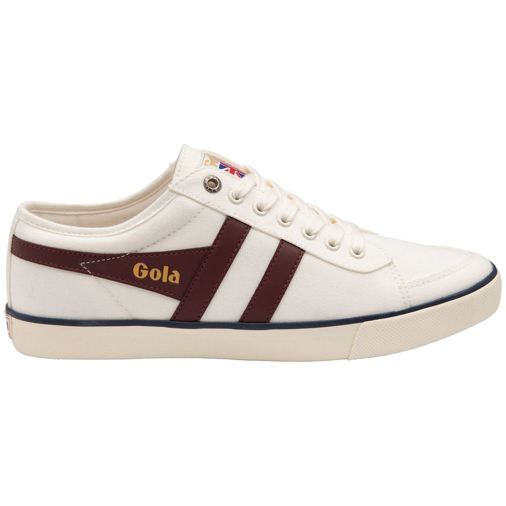 Gola Vegan Classics Comet Plimsoll Sneakers Blancas Burdeos Azul Marino Colombia | 013FUCWIX