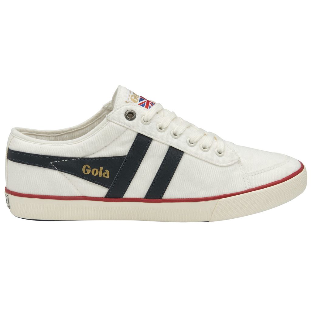 Gola Vegan Classics Comet Plimsoll Sneakers Blancas Azul Marino Rojas Colombia | 967TAVDIO