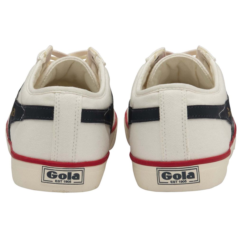 Gola Vegan Classics Comet Plimsoll Sneakers Blancas Azul Marino Rojas Colombia | 967TAVDIO