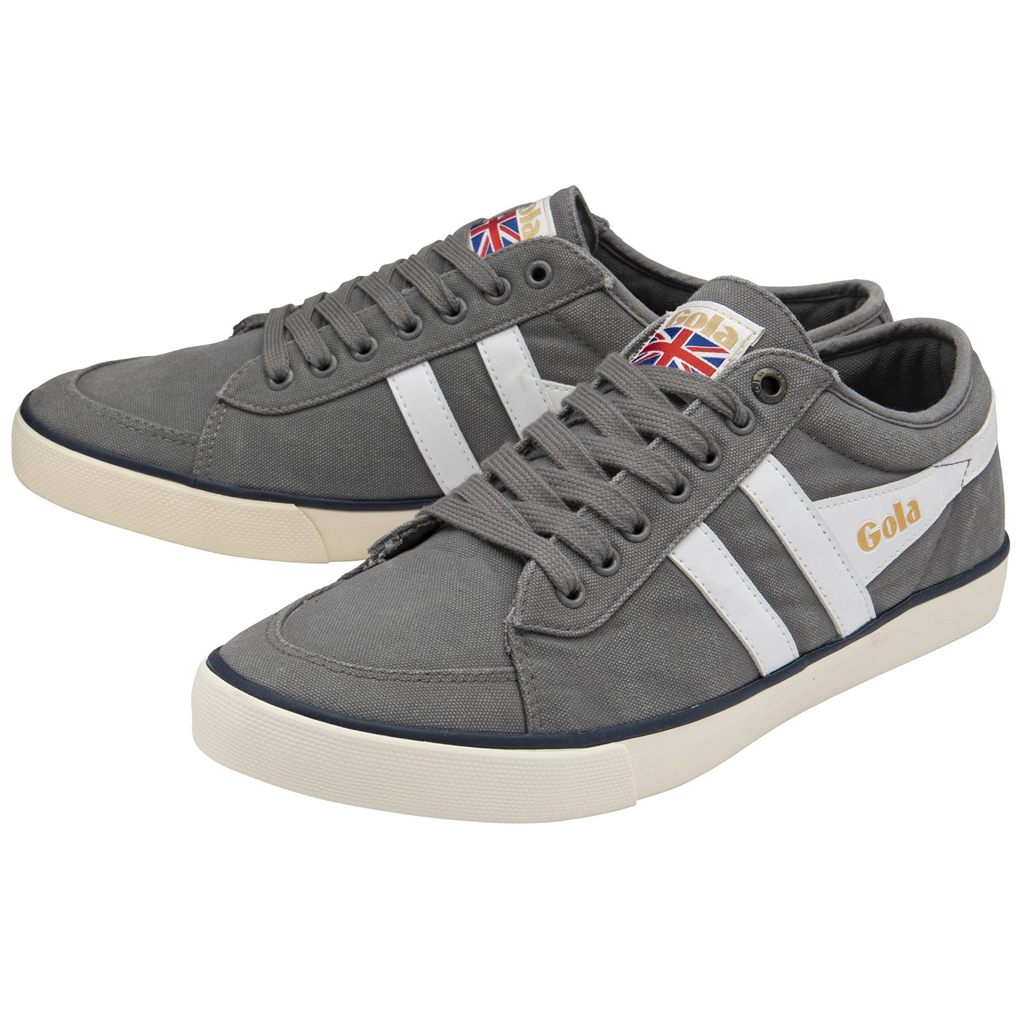 Gola Vegan Classics Comet Plimsoll Sneakers Blancas Azul Marino Colombia | 273PMTCEA