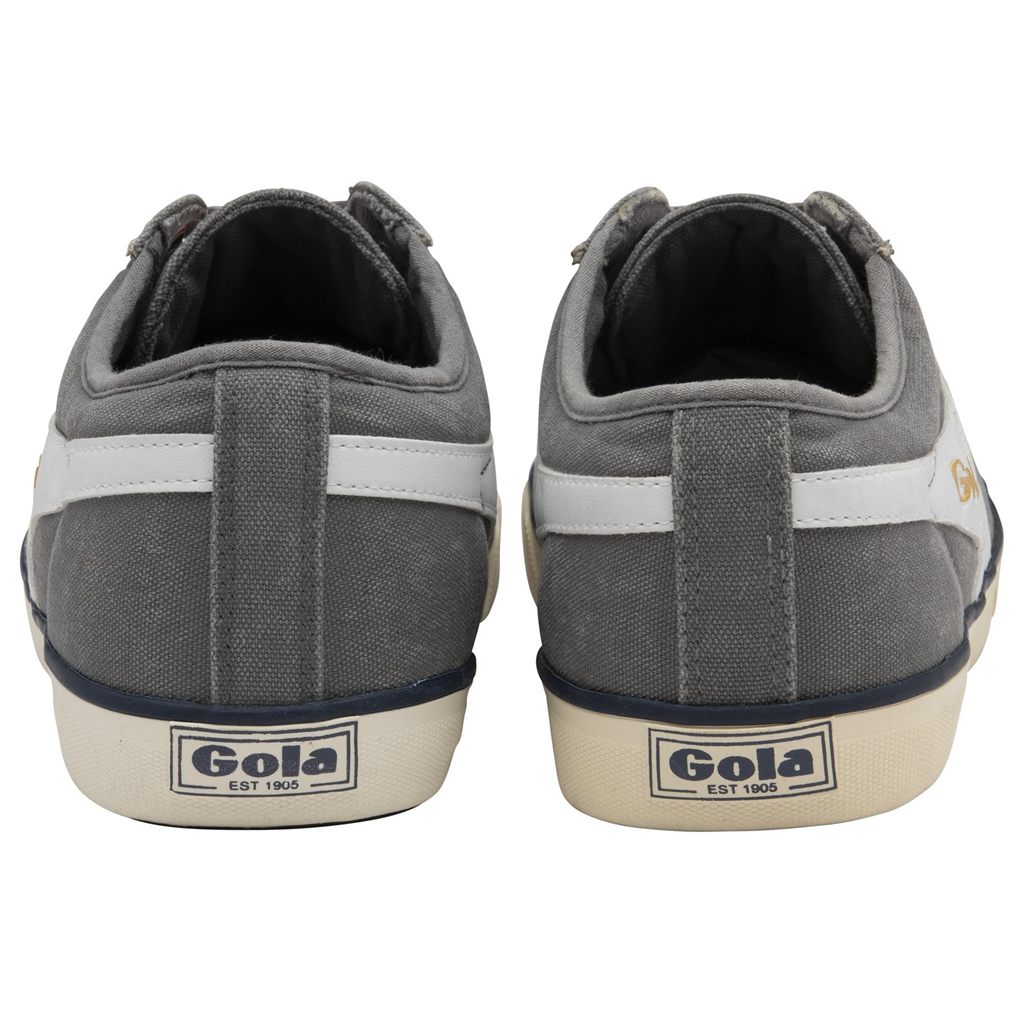 Gola Vegan Classics Comet Plimsoll Sneakers Blancas Azul Marino Colombia | 273PMTCEA