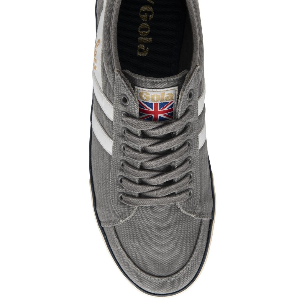 Gola Vegan Classics Comet Plimsoll Sneakers Blancas Azul Marino Colombia | 273PMTCEA