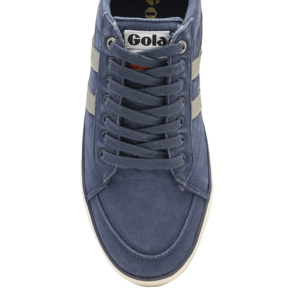 Gola Vegan Classics Comet Plimsoll Sneakers Azul Marino Gris Claro Colombia | 329HBICVQ