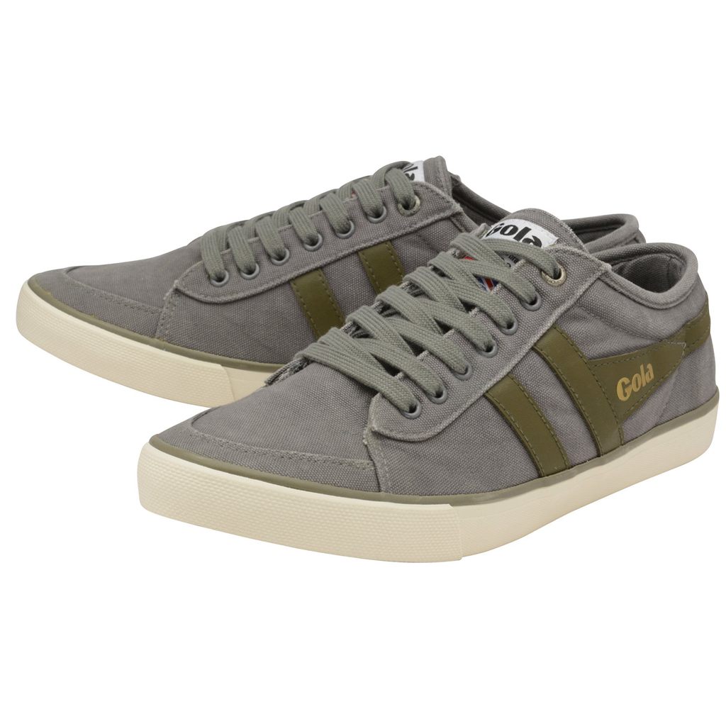Gola Vegan Classics Comet Plimsoll Sneakers Gris Kaki Colombia | 253DAMVBI