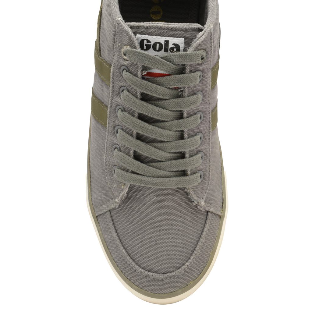 Gola Vegan Classics Comet Plimsoll Sneakers Gris Kaki Colombia | 253DAMVBI