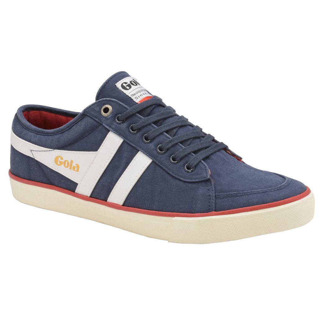Gola Vegan Classics Comet Plimsoll Sneakers Azul Marino Blancas Colombia | 835ULCZPO