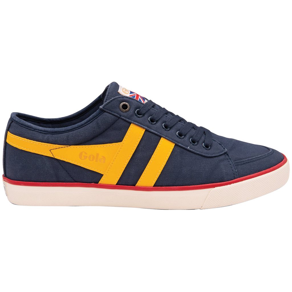 Gola Vegan Classics Comet Plimsoll Sneakers Azul Marino Rojas Colombia | 783WXJUMA